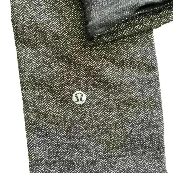 Lululemon Wunder Under Crop III Heathered Herringbone Heathered Black Black / Fa - Picture 5 of 8
